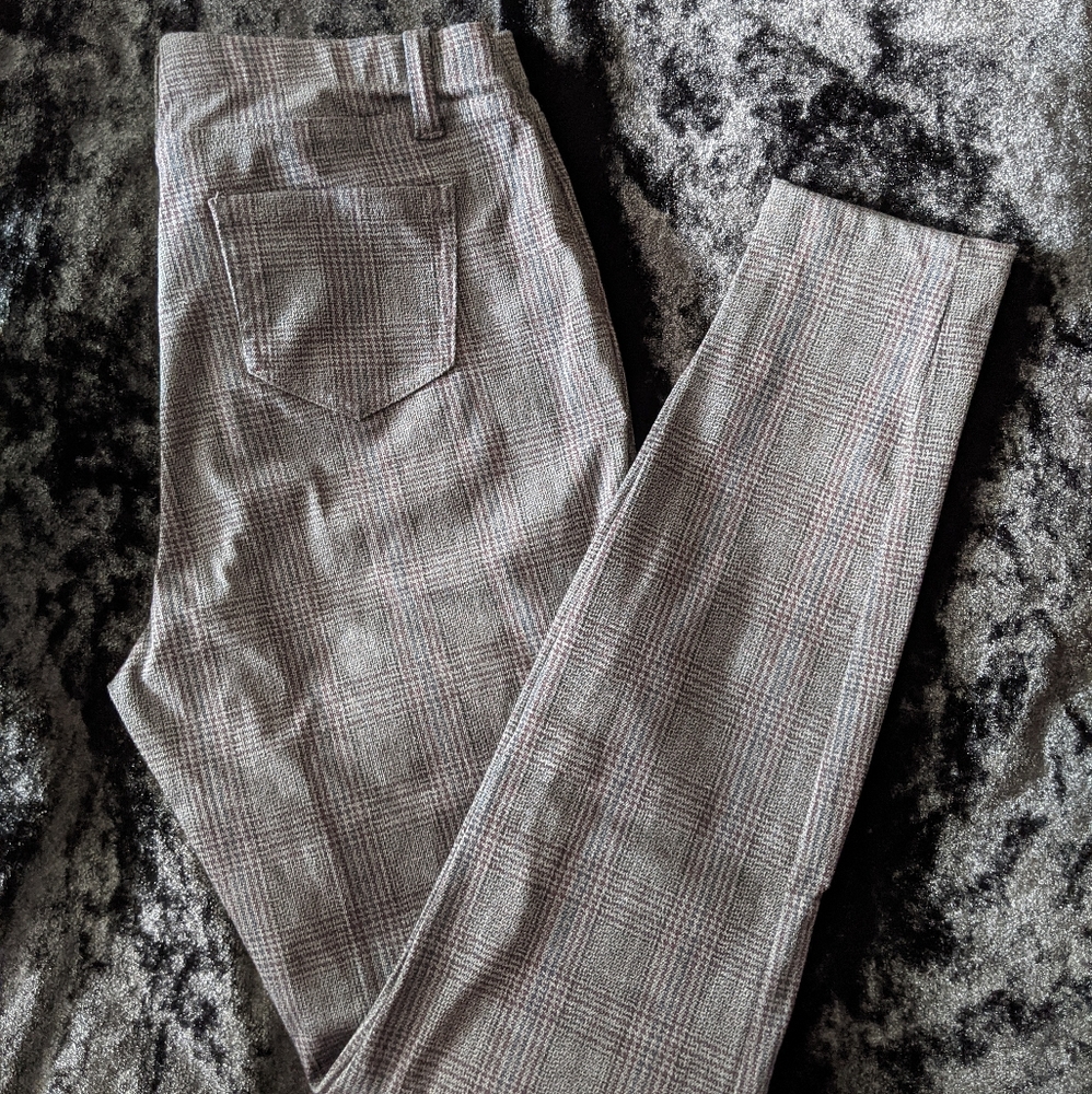 Plaid jeggings